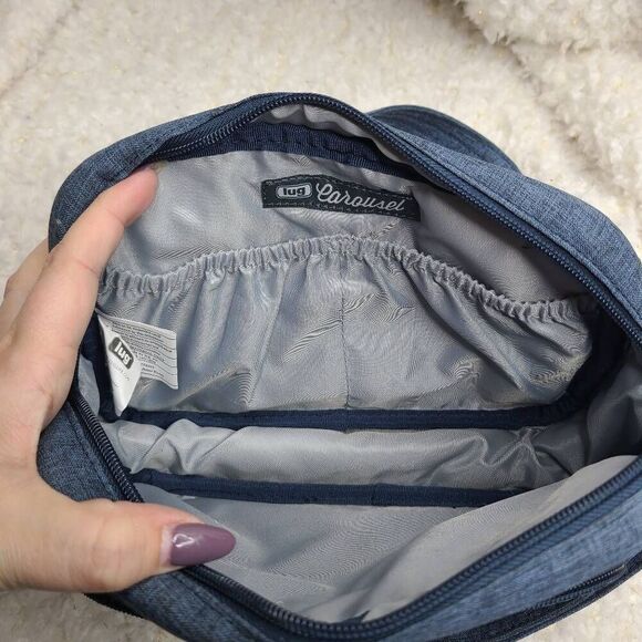 Lug Carousel Blue Nylon Convertible Crossbody RFID - Picture 6 of 9